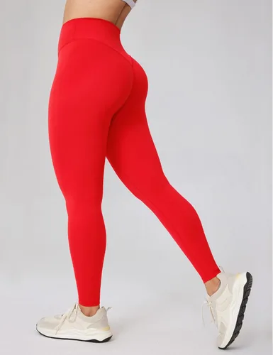 Vista 2 de UNISSU Leggings de entrenamiento de cintura alta sin costura frontal para mujer, pantalones de yoga suaves para gimnasio, mallas atléticas - 25