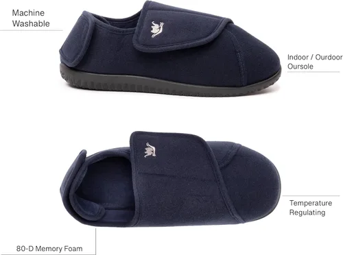 Vista 35 de EuropeanSoftest - Pantuflas clásicas con forro de rizo francés para mujer, con espuma viscoelástica 80-D, transpirables, lavables, para interiores