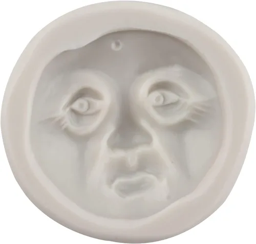 Vista 7 de Sijiangmold Molde de silicona con cara de luna, molde de fondant de cara humana para decoración de pasteles, chocolate, dulces, cupcakes, arcilla