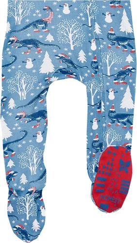 Vista 9 de HonestBaby Pijama de una sola pieza con cremallera frontal para bebé, 100% algodón orgánico