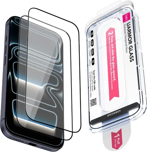 Vista 11 de UARMOR Protector de Pantalla de Privacidad de Vidrio para [ iPhone 15 Plus ] Vidrio Templado Premium 9H Anti-espía, Kits de Instalación Fácil