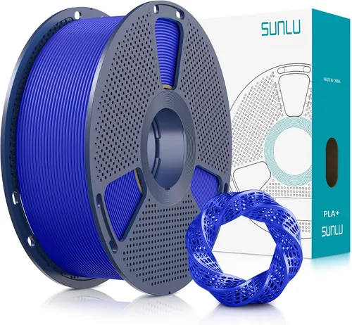 Vista 65 de SUNLU - Filamento PLA Plus para impresora 3D, 1.75 mm, bobina de 1 kg (2.2 lb), enrollado de forma ordenada, precisión dimensional ±0.02 mm