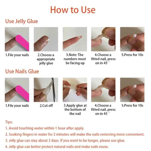 Vista 5 de Uñas acrílicas cuadradas medianas a presión, uñas acrílicas nude y negras para mujeres con diseño de serpiente, juego de 24