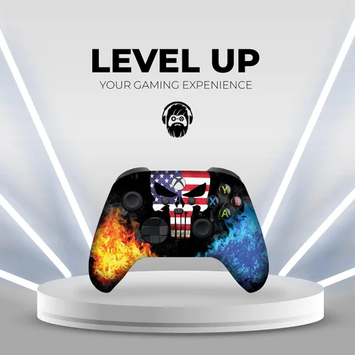 Vista 6 de DreamController Original X-box Wireless Controller Special Edition Customized Compatible with X-box One SX-box Series XS & Windows 10 Made with