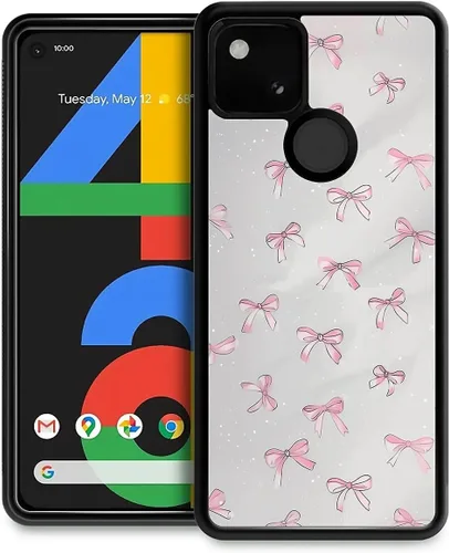 Vista 263 de Compatible con Google Pixel 4A 5G Mobile Case Creative Acrylic Panel trasero Silicona Protección Grip especialmente diseñado para Google Pixel 4A 5G
