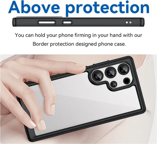 Vista 4 de Cubierta De TPU Para Luckeu I25 Ultra, Caso Suave Funda Protectora De Goma De Parachoques (7,25")-MFXC - Negro