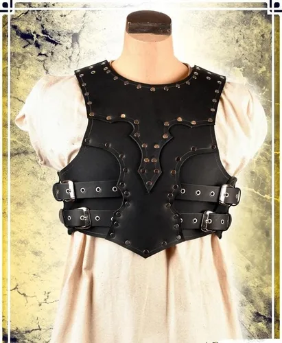 Vista 3 de Breastplate - Armadura de cuero para disfraz LARP y cosplay