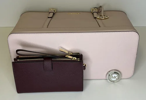 Vista 6 de Michael Kors MICHAEL Michael Kors Jet Set - Bolso de hombro grande TZ de viaje con doble cierre para la muñeca