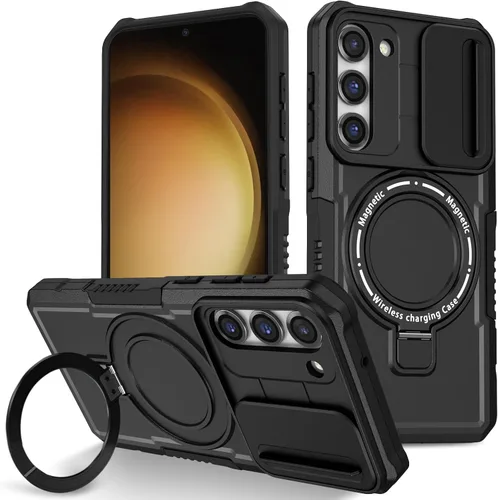 Vista 51 de Funda magnética para Samsung Galaxy Note 20 Ultra, soporte para teléfono, funda protectora mate a prueba de golpes, funda protectora para teléfono