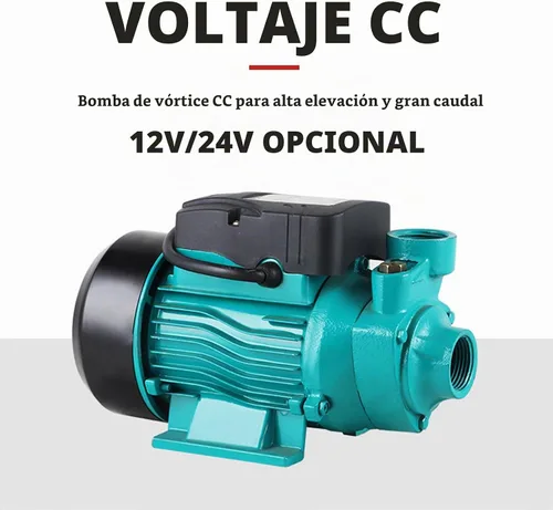 Vista 2 de Bomba de transferencia de 12 V 24 V Solar 82.0 ft autocebante, bomba de vórtice de suministro de agua solar para chorro de pozos poco profundos