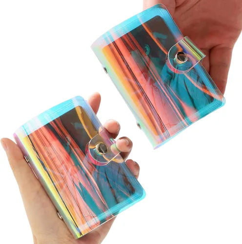 Vista 9 de Álbum de fotos holográfico pequeño de 2 x 3 pulgadas, compatible con Fujifilm Instax Mini Film/Polaroid Film/Kpop Photocard Tarjeta de crédito