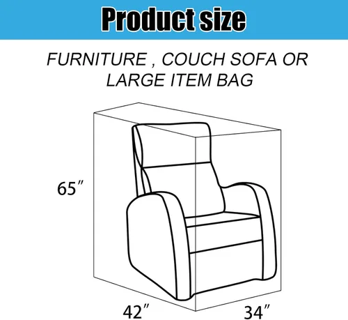 Vista 2 de Funda de Sofá de Plástico, Funda de Sofá Transparente, Fundas de Muebles Impermeables para Mudanzas y Almacenamiento, Bolsas de Funda de Sofá