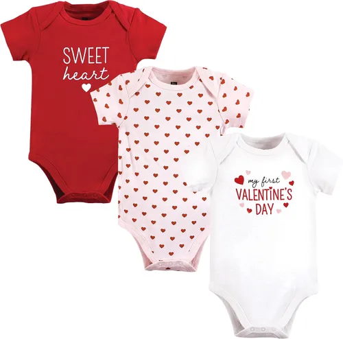 Vista 132 de Hudson Baby baby-girls Cotton Bodysuits 3-pack