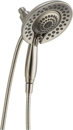 Vista 12 de Delta Grifo Cabezal de Ducha de Mano Dual 2-en-1 In2ition Touch-Clean de 5 Chorros con Manguera, Bronce Veneciano 58569-RB-PK