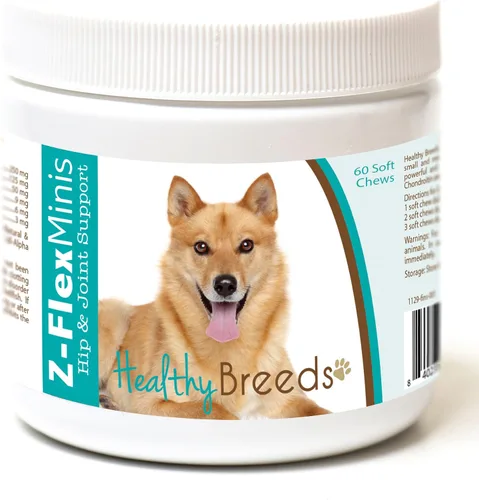 Vista 64 de Healthy Breeds Affenpinscher Z-Flex Minis - Masticables suaves para cadera y articulaciones, 60