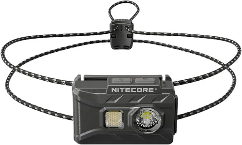 Vista 2 de Nitecore NU20 - Linterna frontal ultraligera clásica, 360 lúmenes, USB-C, recargable, ligera, para mochileros, campamentos, correr con luz blanca