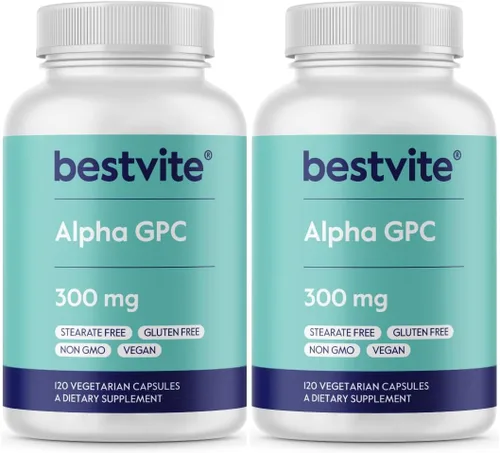 Vista 7 de BESTVITE Alpha GPC Colina 600 mg por porción (120 cápsulas vegetales) - Sin estearatos - Vegano - Sin OMG - Sin gluten