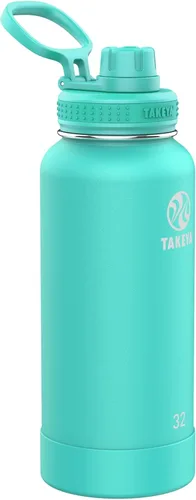 Vista 12 de Takeya Actives Botella de Agua con Tapa de Boquilla, Botella con Doble Aislamiento de Acero Inoxidable, Apta para Lavavajillas y Sin BPA, Botella