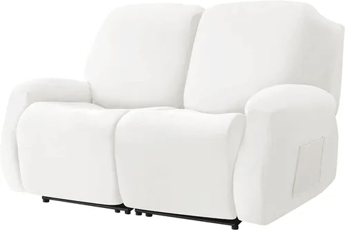 Vista 38 de Funda de terciopelo para sofá reclinable con abertura, funda elástica para sofá reclinable, funda elástica para muebles antideslizantes con parte