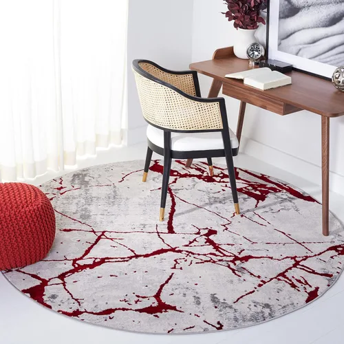 Vista 38 de SAFAVIEH Amelia Collection - Alfombra decorativa de 2 x 4 pies, gris y negro, diseño abstracto moderno, no desprende pelusa y de fácil cuidado