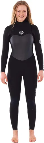 Vista 2 de Rip Curl Flashbomb - Traje de neopreno con cremallera en el pecho (3/2 GB, color negro, 8)