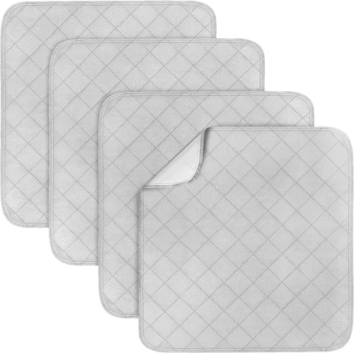 Vista 8 de Almohadillas impermeables para silla de incontinencia, 22 x 21 pulgadas, fundas de asiento reutilizables para sillas de ruedas, protector de asiento