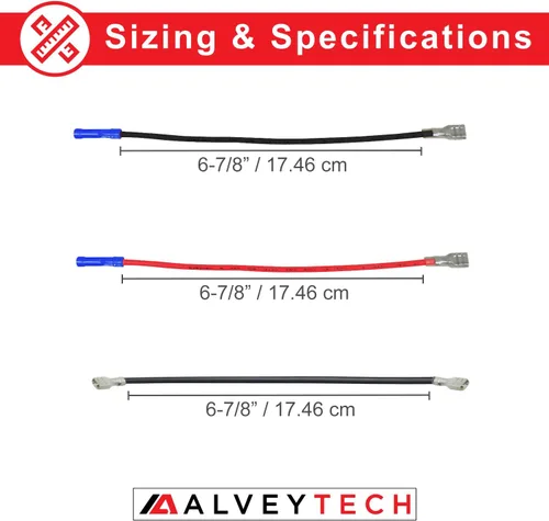 Vista 3 de AlveyTech Kit de arnés de cableado universal de batería de 36 voltios, cable de repuesto de 14 AWG 600 V para scooters eléctricos, mini motos