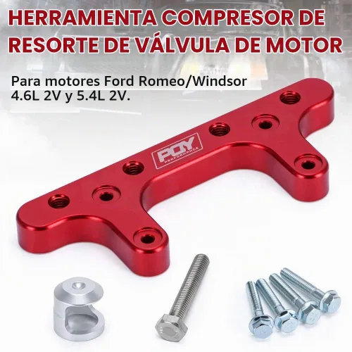 Vista 2 de Herramienta de compresor de resorte de válvula de motor compatible con Ford Mustang GT F150 4.6L 5.4L 2V Romeo Windsor Lincoln Mercury Red