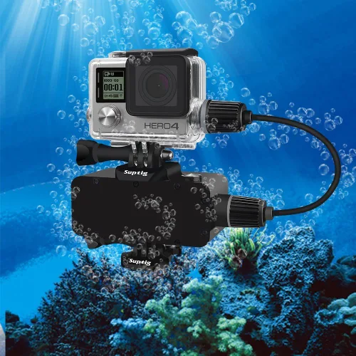 Vista 3 de Suptig Funda impermeable para GoPro Hero 4 Hero 3+ Hero 3 Cámara de acción para carga subacuática impermeable 131 pies (131.2 ft)