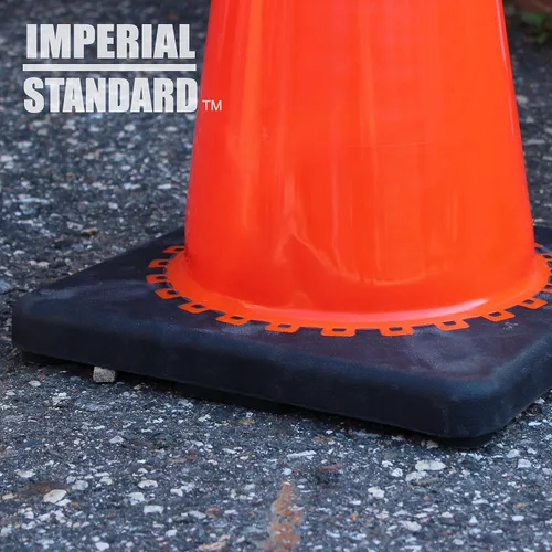 Vista 5 de Conos de tráfico - Conos de seguridad - Conos naranjas de 18 pulgadas con 2 collares reflectantes - Conos de construcción - Conos de carretera