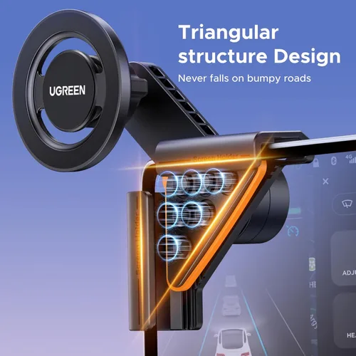Vista 5 de UGREEN Soporte para teléfono Tesla y soporte de teléfono con imanes