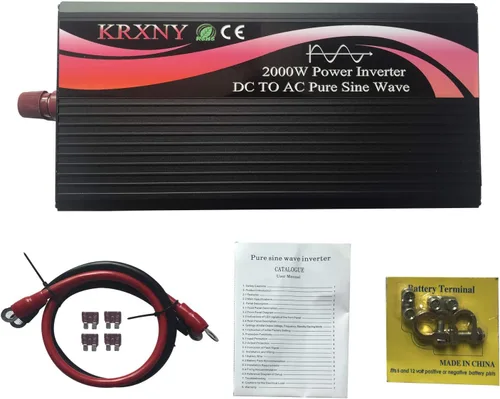 Vista 6 de Inversor de corriente 2000 W, 24 V CC a 110 V 120 V CA, convertidor