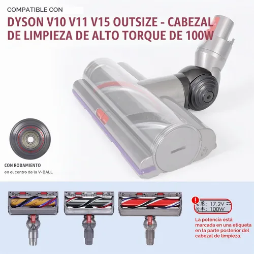Vista 2 de Rueda de bola mejorada+conector de cabezal limpiador de par compatible