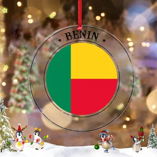 Vista 13 de Adornos de Navidad de Bolivia 2022, adorno de bandera de Bolivia para decoración de árbol de Navidad, recuerdo de ciudad de campo de Bolivia