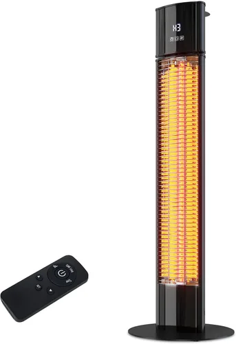 Vista 7 de Calentador eléctrico Outdoot independiente, calentador infrarrojo para exteriores e interiores, calentador de garaje eléctrico de 1500 W, control
