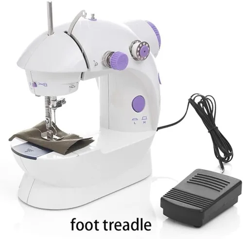 Vista 2 de Universal Mini portátil hogar máquina de coser accesorios pedal controlador control