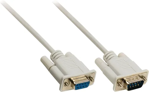 Vista 3 de Valueline Serial Extension Cable D-Sub 9-pin male-d-sub 9-pin hembra 2,00 m marfil [VLCP52010I20]
