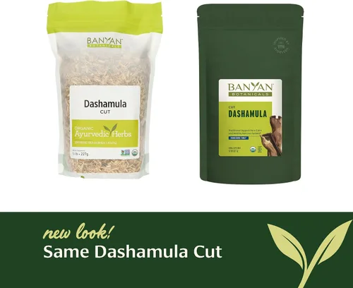 Vista 5 de Banyan Botanicals Dashamula - Corte y tamizado - Fórmula ayurvédica calmante - Suplemento orgánico para el estrés con fruta Gokshura orgánica