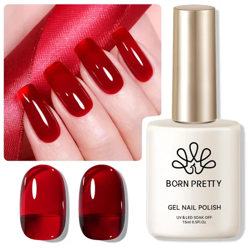 Vista 28 de Born Pretty - Esmalte de gel blanco lechoso, color blanco gelatina