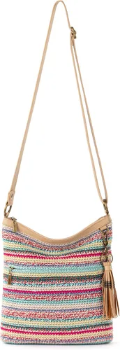 Vista 13 de The Sak Lucia - Bolso cruzado de ganchillo, bolso convertible con correa ajustable para el hombro