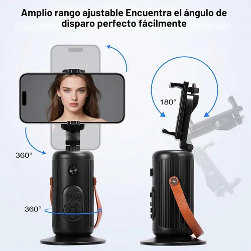 Vista 5 de Trípode automático de seguimiento facial de 360°, soporte