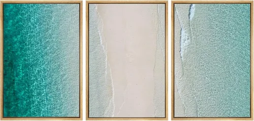 Vista 9 de SIGNWIN Lienzo enmarcado para pared, juego de arte nublado de tormenta, cielo, bosque otoñal, árboles, rústico, naturaleza, fotografía, realismo