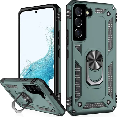 Vista 74 de IKAZZ Funda para Galaxy S21, Grado Militar Resistente a Golpes de Servicio Pesado Cubierta Protectora para Teléfono Pasa Prueba de Caída de 16 pies