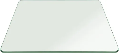Vista 27 de Tablero de vidrio templado transparente de 10 pulgadas cuadradas con borde biselado de 1/2 pulgada de espesor para mesas de comedor, de café