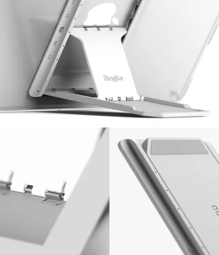 Vista 8 de Ringke Fusion Plus con funda + soporte excepcional, compatible con iPad Pro 12.9 (6ª generación 2022, 5ª generación 2021), funda transparente