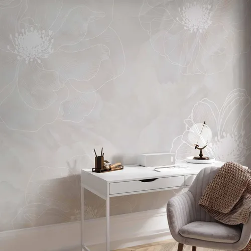 Vista 6 de artgeist Mural de Pared Flores Florales 77x55 pulgadas - Papel Tapiz XXL de Despegar y Pegar Autoadhesivo Removible Adhesivo Grande Lámina