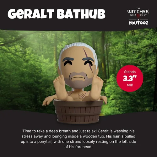 Vista 2 de Youtooz Bathtub Geralt - Figura de vinilo de 3.3 pulgadas, colección oficial de la colección The Witcher de The Witcher