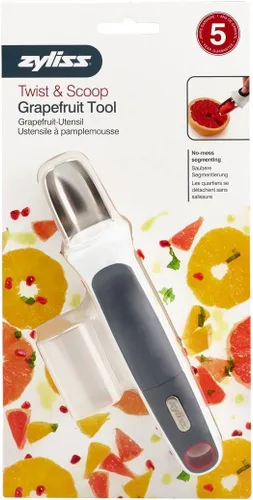 Vista 4 de ZYLISS Herramienta de toronja Twist & Scoop - Cuchara de acero inoxidable