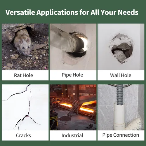 Vista 2 de Masilla selladora impermeable, paquete de 8 masillas de sellado blanco, arcilla de sellado de reparación de conductos impermeable, barro