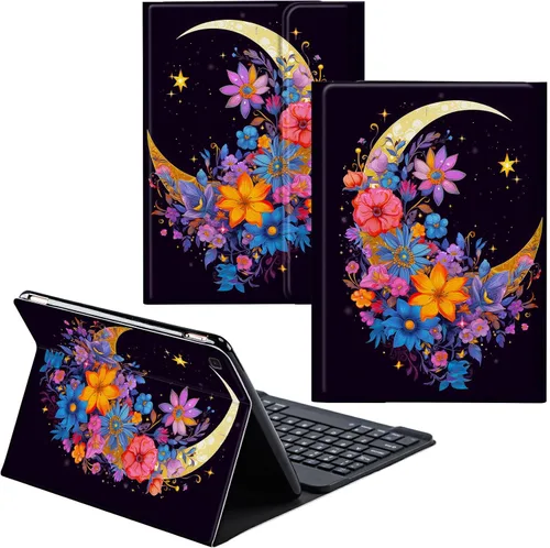 Vista 124 de Para Samsung Galaxy Tab S6 Lite Funda 2022/2020 Teclado Inalámbrico Desmontable Y Cubierta De Soporte De Cuero PU Funda Protectora Para Samsung